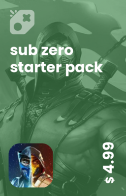 بسته sub zero starter pack