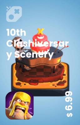 تصویر منظره دهمین سالگرد کلش 10th Clashiversary Scenery