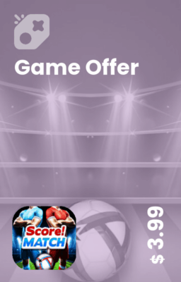 تصویر آفر 4 دلاری بازی Score Match