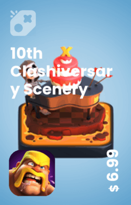 تصویر منظره دهمین سالگرد کلش 10th Clashiversary Scenery