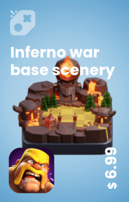 تصویر منظره پایگاه جنگ جهنمی Inferno war base scenery