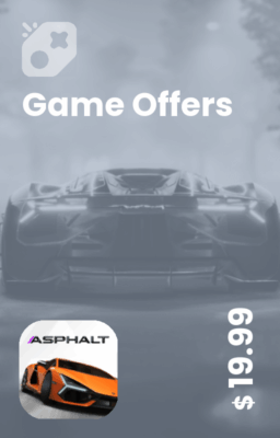 تصویر آفر 20 دلاری Asphalt9