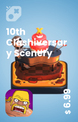 تصویر منظره دهمین سالگرد کلش 10th Clashiversary Scenery