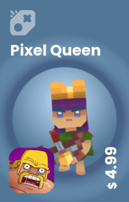 تصویر ملکه پیکسلی Pixel Queen