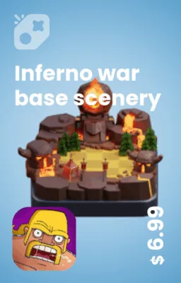 تصویر منظره پایگاه جنگ جهنمی Inferno war base scenery