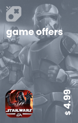 تصویر آفر 5 دلاری Star Wars Galaxy of Heroes
