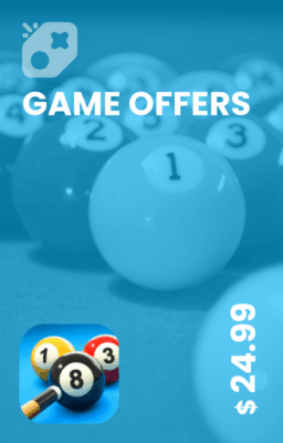 تصویر آفر 25 دلاری  8ball pool