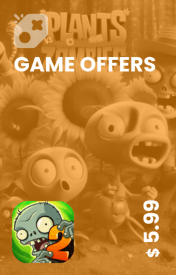 تصویر آفر 6 دلاری plant vs zombies 2