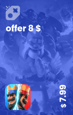 تصویر آفر 8 دلاری clash royal