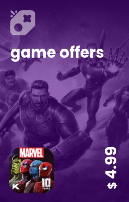 تصویر آفر 5 دلاری Marvel Contest of Champions
