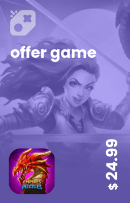 تصویر آفر 25 دلاری Empires & puzzles