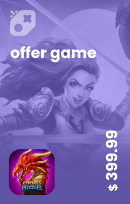 تصویر آفر 400 دلاری Empires & puzzles