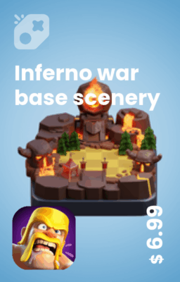 تصویر منظره پایگاه جنگ جهنمی Inferno war base scenery