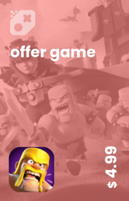 تصویر آفر 5 دلاری clash of clans