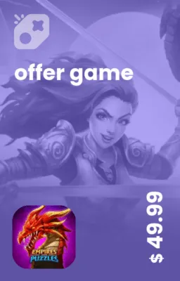 تصویر آفر 50 دلاری Empires & puzzles