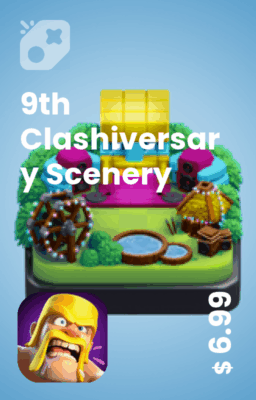 تصویر منظره نهمین سالگرد کلش  9th Clashiversary Scenery