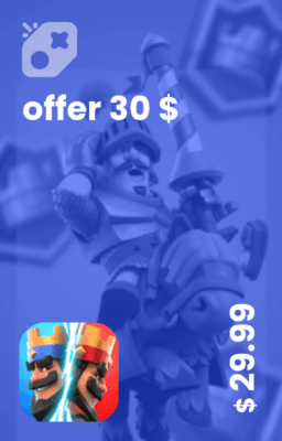 تصویر آفر 30 دلاری clash royal