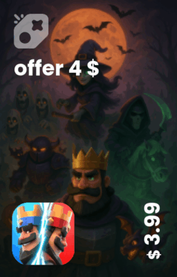 تصویر آفر 4 دلاری clash royal