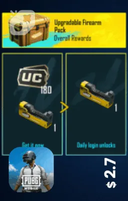 تصویر پک متریال اپگرید اسلحه + 180 یوسی