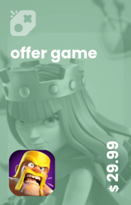 تصویر آفر 30 دلاری clash of clans