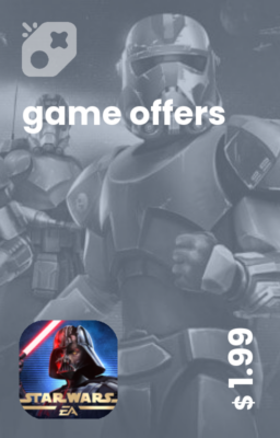 تصویر آفر 2 دلاری Star Wars Galaxy of Heroes