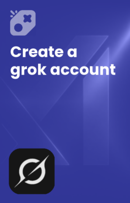 تصویر ساخت اکانت Grok