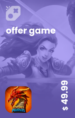 تصویر آفر 50 دلاری Empires & puzzles