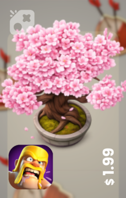 تصویر دکوری درخت گیلاس