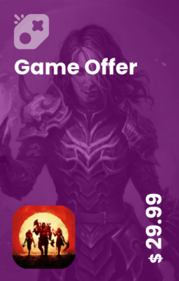 تصویر آفر 30 دلاری Diablo Immort