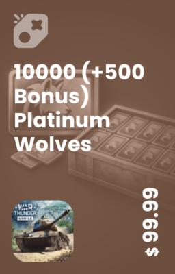 تصویر 10000+500 پلاتینیوم گرگ