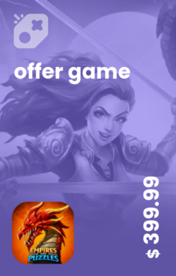 تصویر آفر 400 دلاری Empires & puzzles
