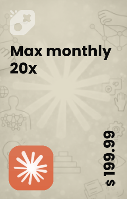 تصویر Claude Max / monthly 20x