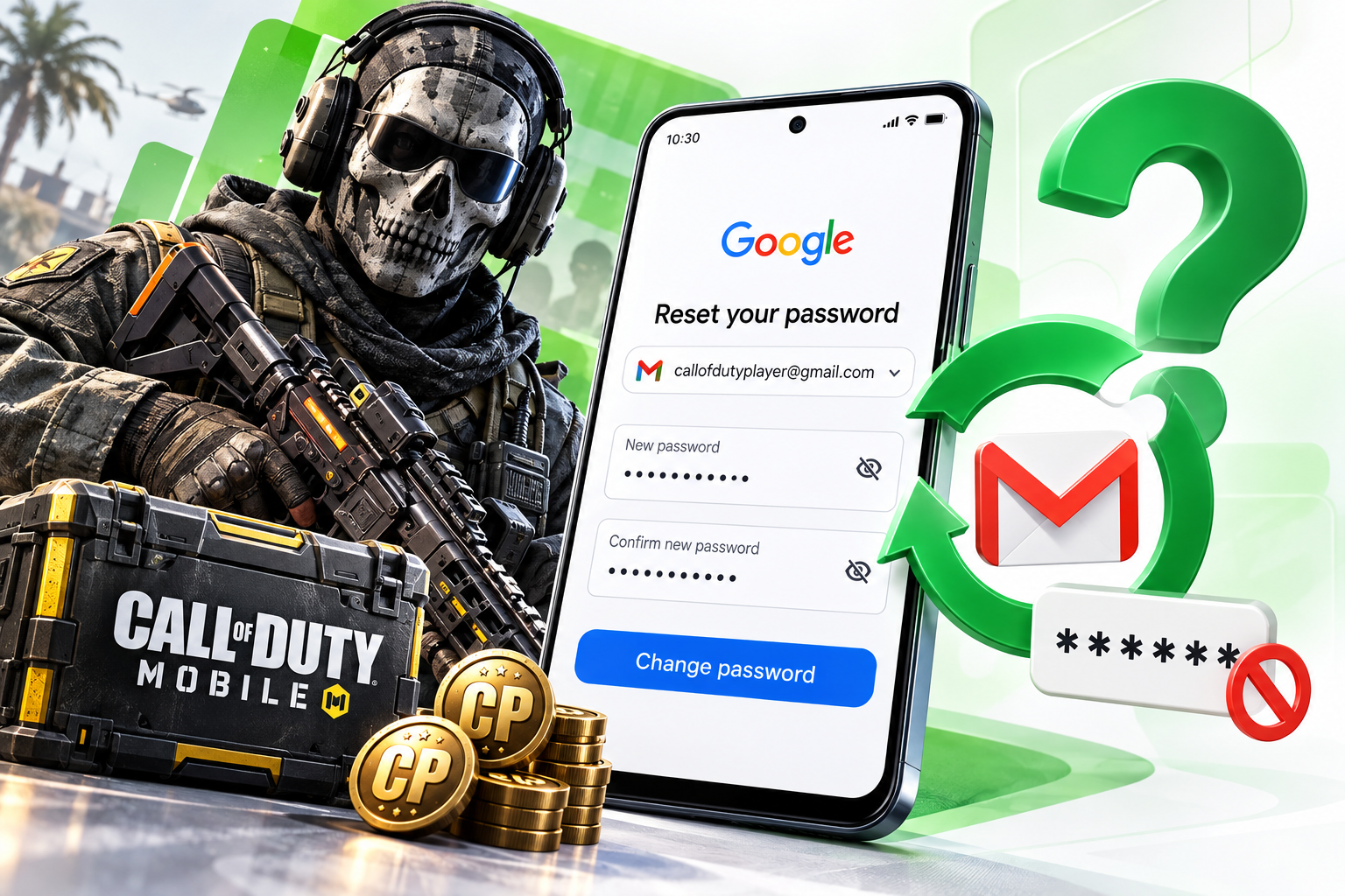 رمز جیمیل کالاف را بدون داشتن رمز قبلی